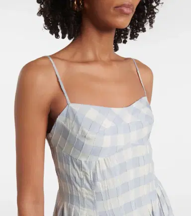 Simkhai Kittiya gingham cotton midi dress | Thumbnail 2 Simkhai Kittiya gingham cotton midi dress | Thumbnail 2