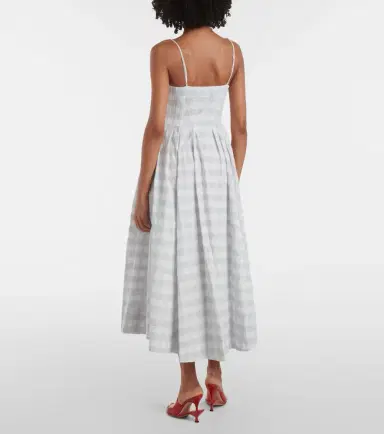 Simkhai Kittiya gingham cotton midi dress | Thumbnail 3 Simkhai Kittiya gingham cotton midi dress | Thumbnail 3