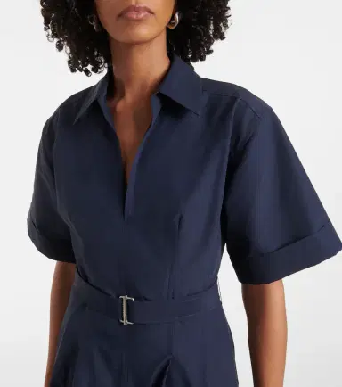 Simkhai Deanna belted faille midi dress | Thumbnail 4 Simkhai Deanna belted faille midi dress | Thumbnail 4