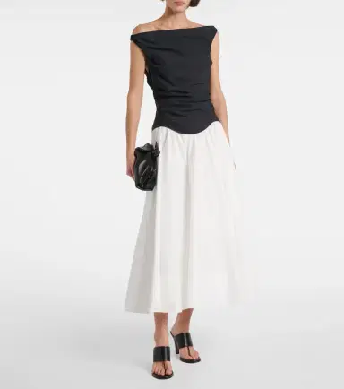 Simkhai Cersei cotton poplin midi dress | Thumbnail 3 Simkhai Cersei cotton poplin midi dress | Thumbnail 3