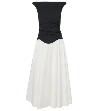 Simkhai Cersei cotton poplin midi dress | Thumbnail 1 Simkhai Cersei cotton poplin midi dress | Thumbnail 1