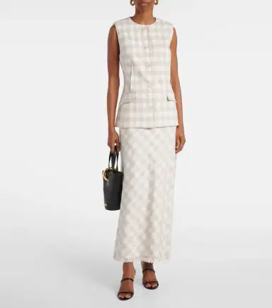 Simkhai Calliope gingham vest | Thumbnail 2 Simkhai Calliope gingham vest | Thumbnail 2
