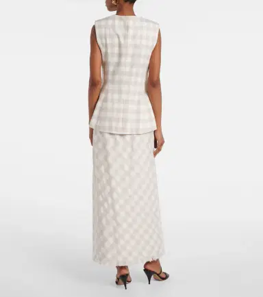 Simkhai Calliope gingham vest | Thumbnail 4 Simkhai Calliope gingham vest | Thumbnail 4