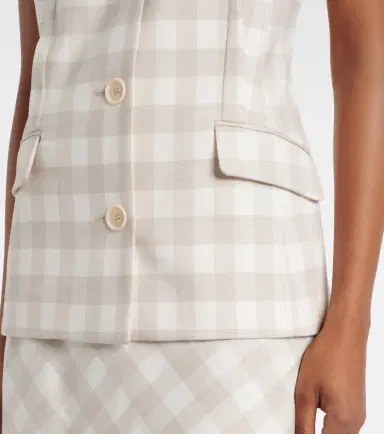 Simkhai Calliope gingham vest | Thumbnail 5 Simkhai Calliope gingham vest | Thumbnail 5