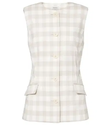 Simkhai Calliope gingham vest | Thumbnail 1 Simkhai Calliope gingham vest | Thumbnail 1
