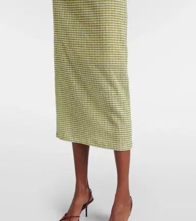 Vince Gingham midi skirt | Thumbnail 3 Vince Gingham midi skirt | Thumbnail 3