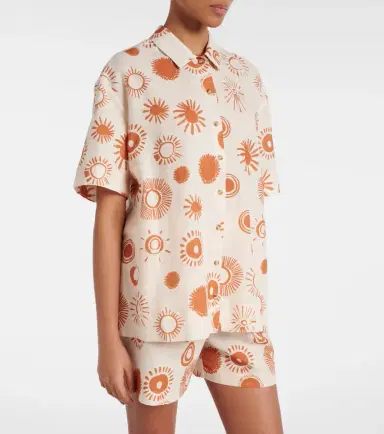 ASCENO Montauk linen and cotton bowling shirt | Thumbnail 2 ASCENO Montauk linen and cotton bowling shirt | Thumbnail 2