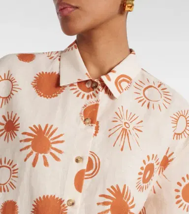 ASCENO Montauk linen and cotton bowling shirt | Thumbnail 4 ASCENO Montauk linen and cotton bowling shirt | Thumbnail 4