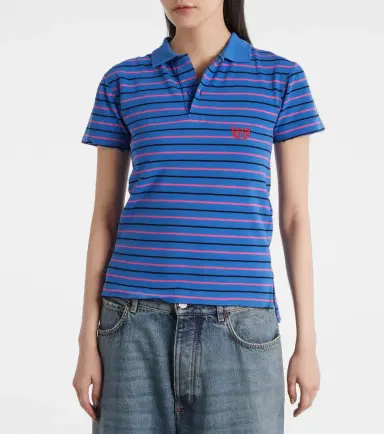 Balenciaga Striped cotton polo shirt | Thumbnail 2 Balenciaga Striped cotton polo shirt | Thumbnail 2