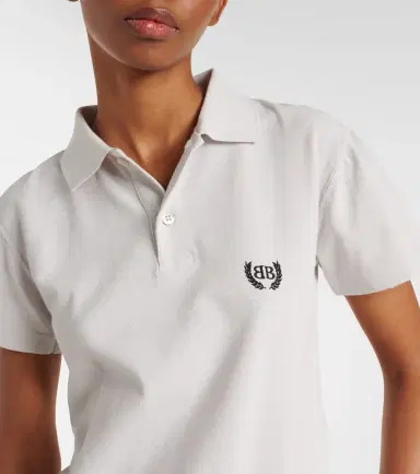 Balenciaga Laurel cotton piqué polo shirt | Thumbnail 3 Balenciaga Laurel cotton piqué polo shirt | Thumbnail 3