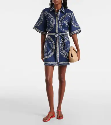 Alemais Alémais Oceane linen minidress | Thumbnail 2 Alemais Alémais Oceane linen minidress | Thumbnail 2