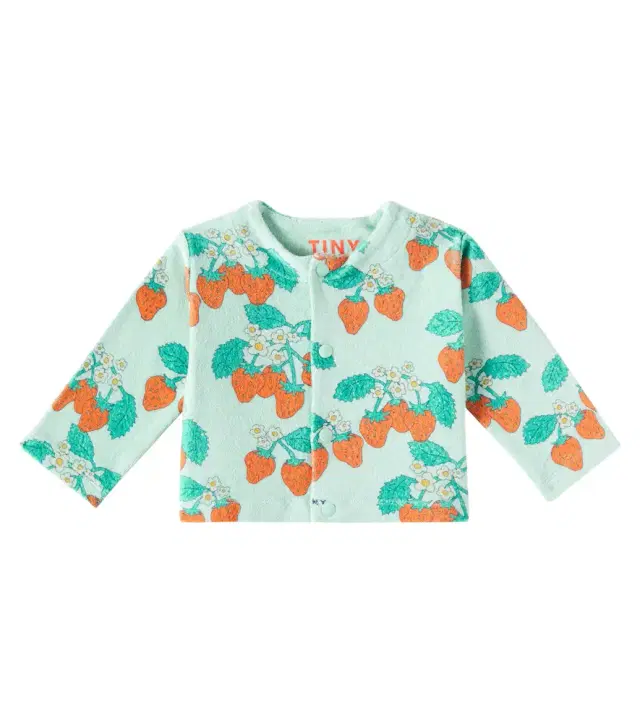 Baby Strawberries cotton terry jacket Baby Strawberries cotton terry jacket