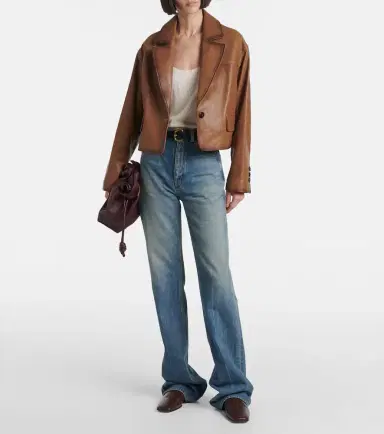Dorothee Schumacher Cropped leather jacket | Thumbnail 2 Dorothee Schumacher Cropped leather jacket | Thumbnail 2