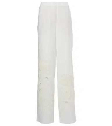 Dorothee Schumacher Embroidered Beauty linen wide-leg pants | Thumbnail 1 Dorothee Schumacher Embroidered Beauty linen wide-leg pants | Thumbnail 1