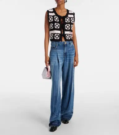 Ganni Cotton crochet vest | Thumbnail 3 Ganni Cotton crochet vest | Thumbnail 3