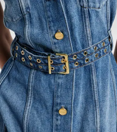 Ganni Denim midi dress | Thumbnail 2 Ganni Denim midi dress | Thumbnail 2
