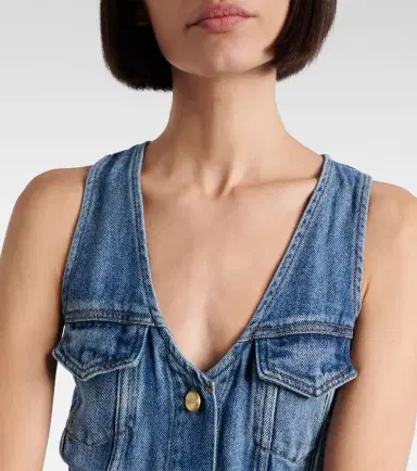 Ganni Denim midi dress | Thumbnail 5 Ganni Denim midi dress | Thumbnail 5