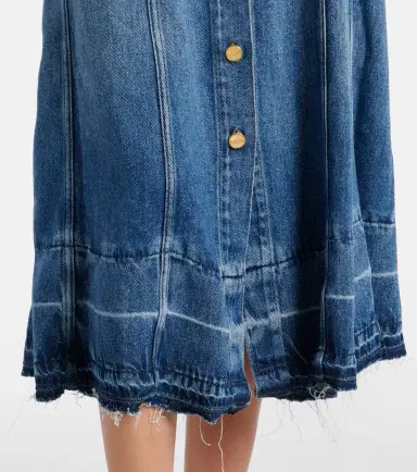 Ganni Denim midi dress | Thumbnail 6 Ganni Denim midi dress | Thumbnail 6