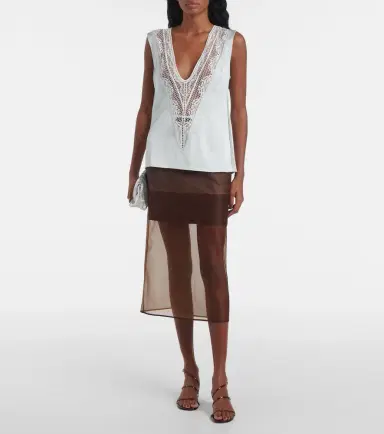 Jacques Wei Chiffon midi skirt | Thumbnail 2 Jacques Wei Chiffon midi skirt | Thumbnail 2