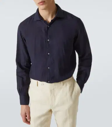 Thom Sweeney Linen shirt | Thumbnail 5 Thom Sweeney Linen shirt | Thumbnail 5