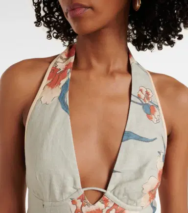 SIR Floral linen maxi dress | Thumbnail 3 SIR Floral linen maxi dress | Thumbnail 3