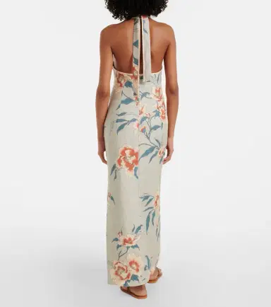 SIR Floral linen maxi dress | Thumbnail 4 SIR Floral linen maxi dress | Thumbnail 4