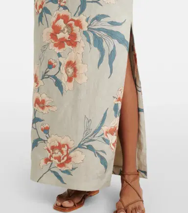 SIR Floral linen maxi dress | Thumbnail 6 SIR Floral linen maxi dress | Thumbnail 6