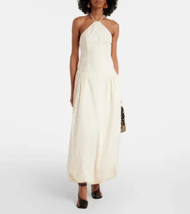 SIR Florent halterneck cotton-blend maxi dress | Thumbnail 2 SIR Florent halterneck cotton-blend maxi dress | Thumbnail 2
