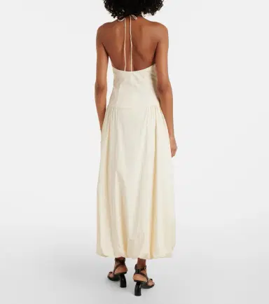 SIR Florent halterneck cotton-blend maxi dress | Thumbnail 4 SIR Florent halterneck cotton-blend maxi dress | Thumbnail 4