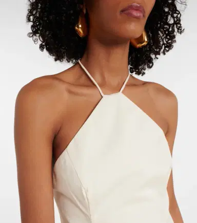 SIR Florent halterneck cotton-blend maxi dress | Thumbnail 6 SIR Florent halterneck cotton-blend maxi dress | Thumbnail 6