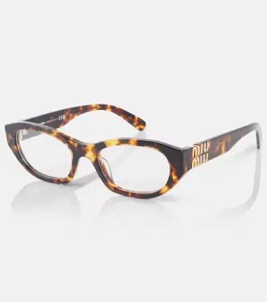 Miu Miu Logo oval glasses | Thumbnail 3 Miu Miu Logo oval glasses | Thumbnail 3