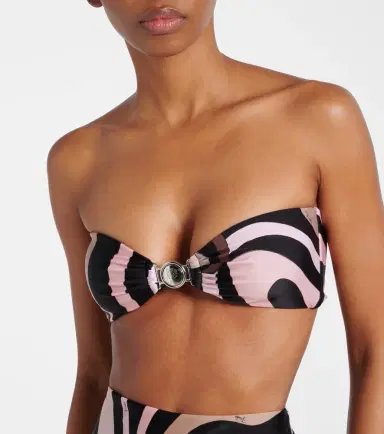 Pucci Marmo bandeau bikini top | Thumbnail 3 Pucci Marmo bandeau bikini top | Thumbnail 3