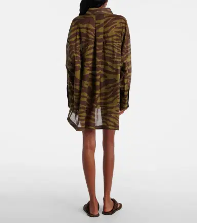 The Attico Zebra-print cotton muslin shirt | Thumbnail 2 The Attico Zebra-print cotton muslin shirt | Thumbnail 2
