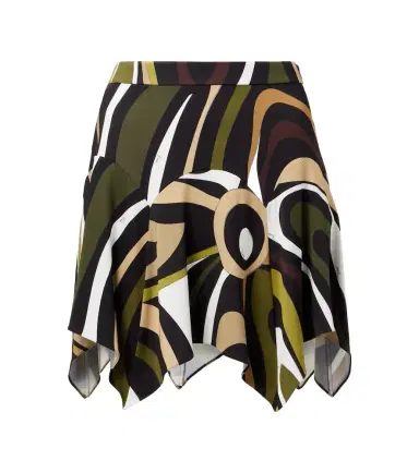 Pucci Marmo asymmetric satin jersey miniskirt | Thumbnail 1 Pucci Marmo asymmetric satin jersey miniskirt | Thumbnail 1