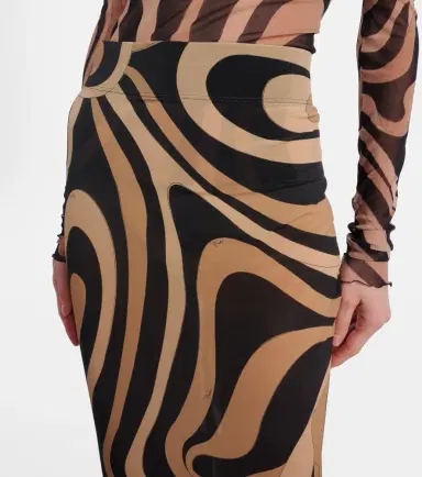 Pucci Printed semi-sheer maxi skirt | Thumbnail 3 Pucci Printed semi-sheer maxi skirt | Thumbnail 3