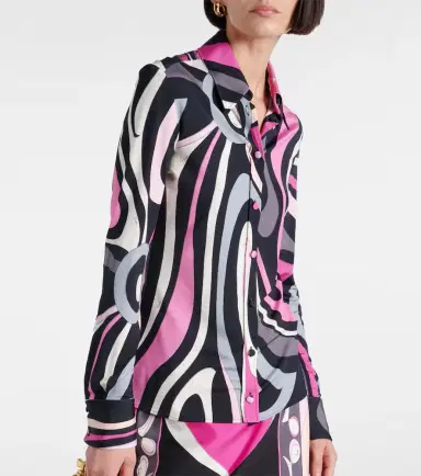 PUCCI Marmo jersey satin shirt | Thumbnail 4 PUCCI Marmo jersey satin shirt | Thumbnail 4