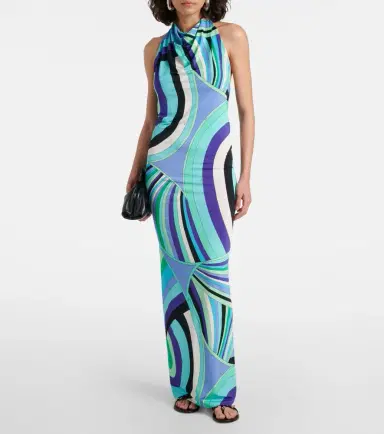 Pucci Iride open-back maxi dress | Thumbnail 4 Pucci Iride open-back maxi dress | Thumbnail 4