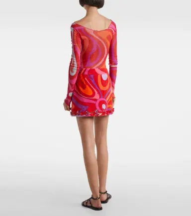 Pucci Marmo embellished cotton terry miniskirt | Thumbnail 3 Pucci Marmo embellished cotton terry miniskirt | Thumbnail 3