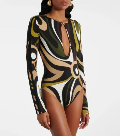 PUCCI Marmo printed satin bodysuit | Thumbnail 4 PUCCI Marmo printed satin bodysuit | Thumbnail 4