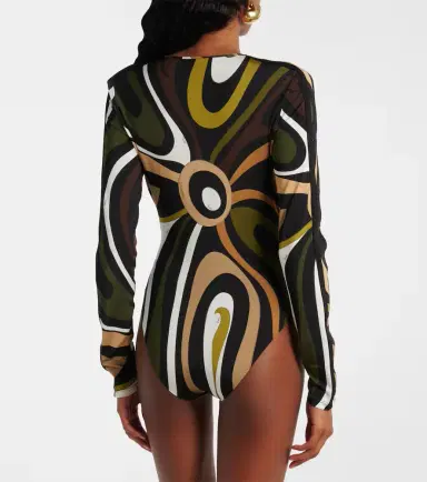 PUCCI Marmo printed satin bodysuit | Thumbnail 5 PUCCI Marmo printed satin bodysuit | Thumbnail 5
