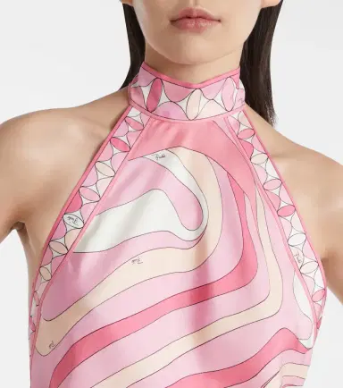Pucci Marmo asymmetric silk maxi dress | Thumbnail 6 Pucci Marmo asymmetric silk maxi dress | Thumbnail 6