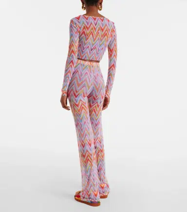 Missoni Zigzag printed tulle straight pants | Thumbnail 4 Missoni Zigzag printed tulle straight pants | Thumbnail 4