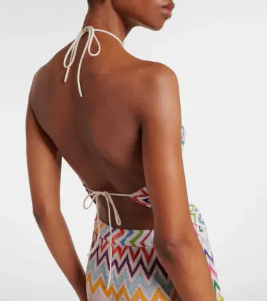 Missoni Zigzag knitted open-back halterneck top | Thumbnail 3 Missoni Zigzag knitted open-back halterneck top | Thumbnail 3