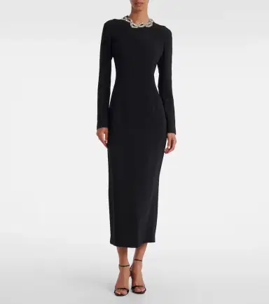 The Row Mitsuko embellished cady midi dress | Thumbnail 2 The Row Mitsuko embellished cady midi dress | Thumbnail 2