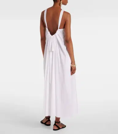 Max Mara Romea cotton-blend poplin maxi dress | Thumbnail 3 Max Mara Romea cotton-blend poplin maxi dress | Thumbnail 3