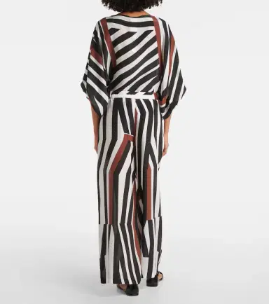Max Mara Tropea striped silk wide-leg pants | Thumbnail 3 Max Mara Tropea striped silk wide-leg pants | Thumbnail 3