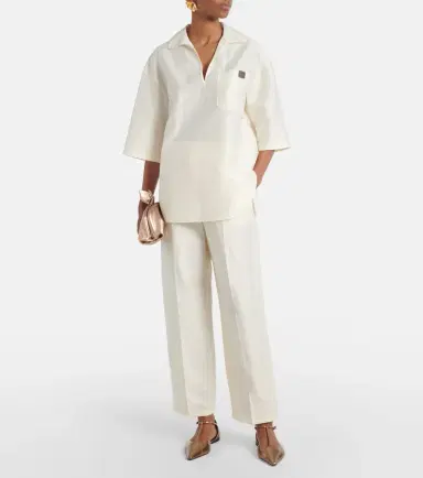 Max Mara Efedra high-rise straight pants | Thumbnail 2 Max Mara Efedra high-rise straight pants | Thumbnail 2