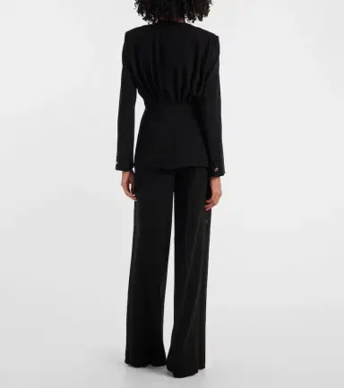Max Mara Gradi draped crêpe jacket | Thumbnail 3 Max Mara Gradi draped crêpe jacket | Thumbnail 3