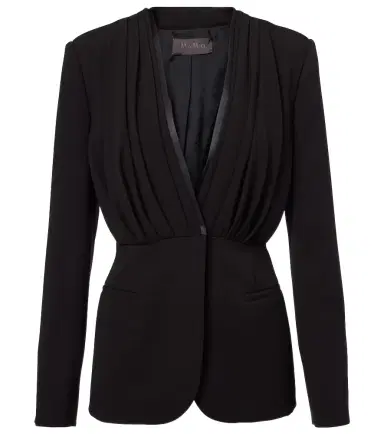 Max Mara Gradi draped crêpe jacket | Thumbnail 1 Max Mara Gradi draped crêpe jacket | Thumbnail 1