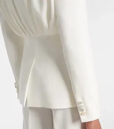 Max Mara Gradi draped crêpe jacket | Thumbnail 3 Max Mara Gradi draped crêpe jacket | Thumbnail 3